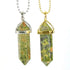 Unakite Jasper Gemstone Pendant Necklace